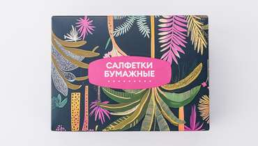 Изображение товара Бумажные салфетки в коробке 2 слоя, 200 шт ВкусВилл