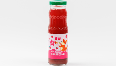 Изображение товара Морс детский малиновый 250 мл без добавок и консервантов