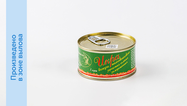 Изображение товара Икра кижуча зернистая соленая 130 г в жестяной банке ВкусВилл