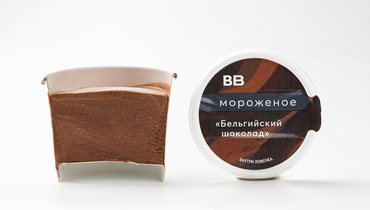 Изображение товара Мороженое ВкусВилл Бельгийский шоколад 80 г натуральное с насыщенным вкусом