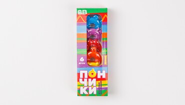 Изображение товара Восковые карандаши "Пончики", 6 шт