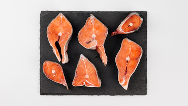 Изображение товара Замороженные стейки дикой горбуши 500 г