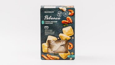 Изображение товара Равиоли с крабом, креветками и моцареллой, 400 г