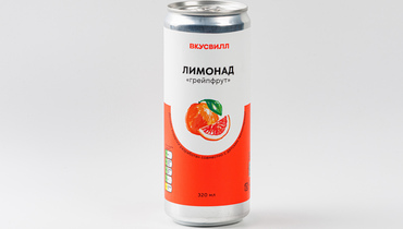 Изображение товара Лимонад Грейпфрут ВкусВилл 320 мл натуральный цитрусовый напиток