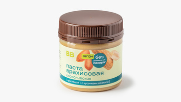 Изображение товара Арахисовая паста классическая ВкусВилл 150 г натуральный продукт без сахара