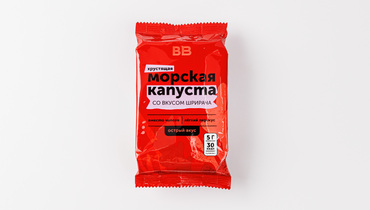 Изображение товара Морская капуста хрустящая со вкусом шрирача, 5 г