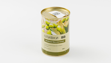 Изображение товара Оливки зеленые без косточки, ж/б, 280 г, Испания