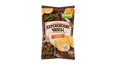 Изображение товара Чипсы картофельные Lorenz Деревенские чипсы со вкусом жареных рыжиков 150 г
