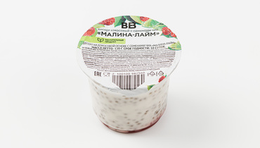 Изображение товара Десерт кокосовый с семенами чиа "Малина-лайм"