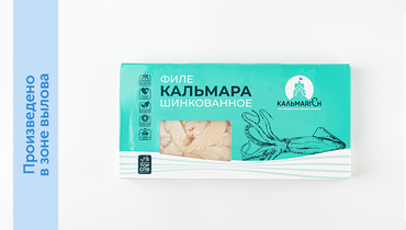 Изображение товара Кальмар командорский филе шинкованное без кожи зам., 600 г