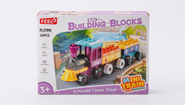Изображение товара Конструктор поезд с буквами для малышей развитие моторики и алфавита