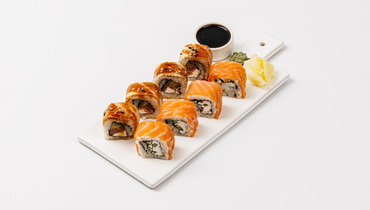 Изображение товара Сет роллов "Филадельфия" с сёмгой и угрём