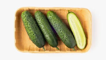 Изображение товара Свежие огурчики с грядки 300 г - сочные и хрустящие для витаминных перекусов