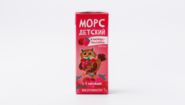 Изображение товара Морс детский клюква-малина, 200 мл