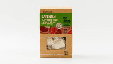 Изображение товара Вареники "картофель-мясо" с мукой из твёрдых сортов пшеницы