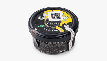 Изображение товара Икра русского осетра зернистая 50 г в жестяной банке - деликатес высокого качества