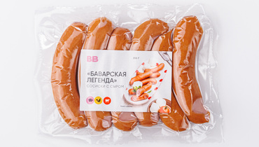 Изображение товара Сосиски Баварская легенда с сыром 250 г ВкусВилл