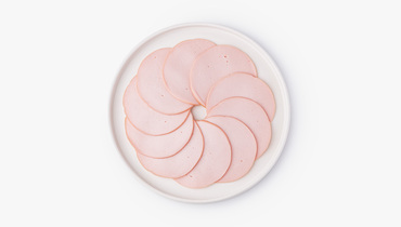 Изображение товара Колбаса вареная из курицы и индейки ВкусВилл нарезка 150 г