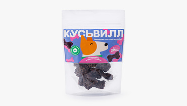 Изображение товара Натуральные говяжьи косточки из селезенки и трахеи для собак ВкусВилл 50г