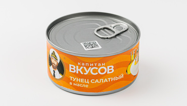 Изображение товара Консервированный тунец полосатый салатный в масле 170 г ВкусВилл
