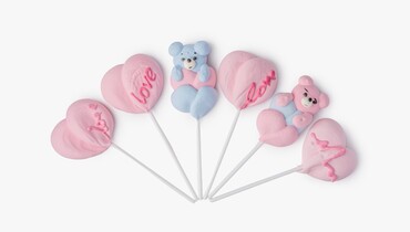 Изображение товара Маршмеллоу на палочке "День влюбленных" натуральное сладкое украшение