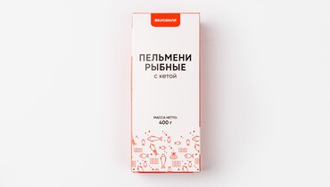 Изображение товара Рыбные пельмени с кетой и лимонно-перечной специей, 400 г ВкусВилл