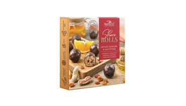 Изображение товара Конфеты в шоколаде Shoco Rolls с арахисом и цитрусами 135 г Берестов