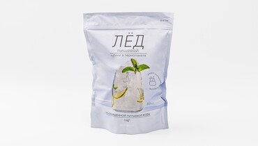 Изображение товара Лед пищевой (кубики в термопакете), 1 кг