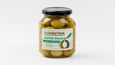 Изображение товара Оливки изумрудные Кампо Реаль с косточкой с маслом