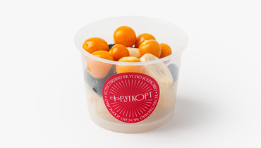 Изображение товара Фруктовый микс в стаканчике из банана голубики и физалиса 170 г ВкусВилл