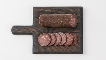 Изображение товара Сырокопченая колбаса "Еврейская полусухая" из говядины, ВкусВилл