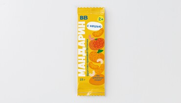 Изображение товара Детский фруктово-ореховый батончик Мандарин для малышей с двух лет