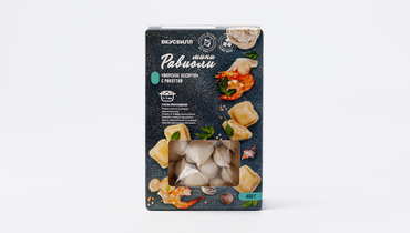 Изображение товара Мини равиоли морское ассорти с рикоттой 465 рублей