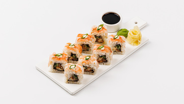 Изображение товара Ролл "Киото" с семгой, креветкой и угрём