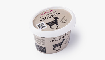 Изображение товара Творожный Козий сыр ВкусВилл 140 г натуральный и сливочный вкус