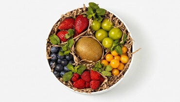 Изображение товара Ягодный набор Витаминный заряд свежие ягоды и киви 595 г