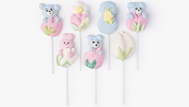 Изображение товара Маршмеллоу ВкусВилл Весенняя коллекция с клубникой и вишней