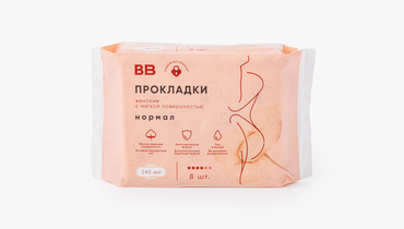 Изображение товара Женские гигиенические прокладки Нормал с мягкой поверхностью, 8 шт