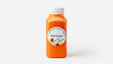 Изображение товара Морковный сок прямого отжима ВкусВилл 300 мл натуральный витаминный напиток