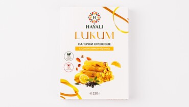 Изображение товара Лукум "Палочки ореховые" с соком лимон-бузина