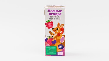 Изображение товара Коктейль детский молочный "Лесные ягоды" 2,5%