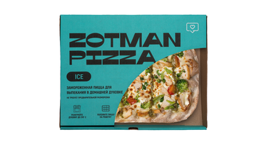 Изображение товара Завораживающая пицца Zotman Цыпленок с песто 450 г для домашнего приготовления
