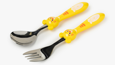 Изображение товара Набор детских столовых приборов Kiddy из нержавеющей стали и пластика 2 пр.