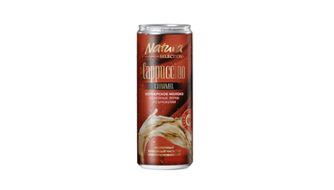 Изображение товара Напиток молочно-кофейный Natura Selection Cappuccino со вкусом карамели 2,6% 220 мл