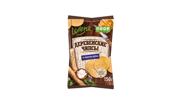 Изображение товара Чипсы картофельные Lorenz Деревенские чипсы со вкусом хрена 150 г