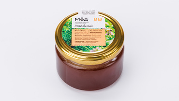 Изображение товара Мед натуральный цветочный таежный 300 г ВкусВилл