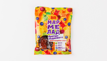 Изображение товара Мармелад жевательный "Братцы медвежата" на соках