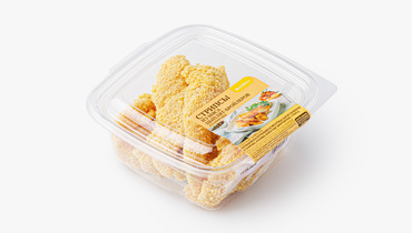 Изображение товара Стрипсы из мяса цыплят-бройлеров в панировке 400 г ВкусВилл Россия