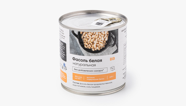 Изображение товара Фасоль белая натуральная (без доб. сахара)