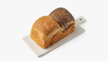 Изображение товара Бриошь с маком и кунжутом от ВкусВилл 185 г свежая выпечка